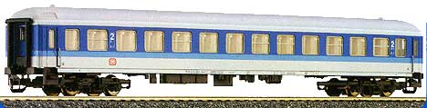 Passenger car 2nd class in &quot;Interregio&quot; livery<br /><a href='images/pictures/Tillig/13701.jpg' target='_blank'>Full size image</a>